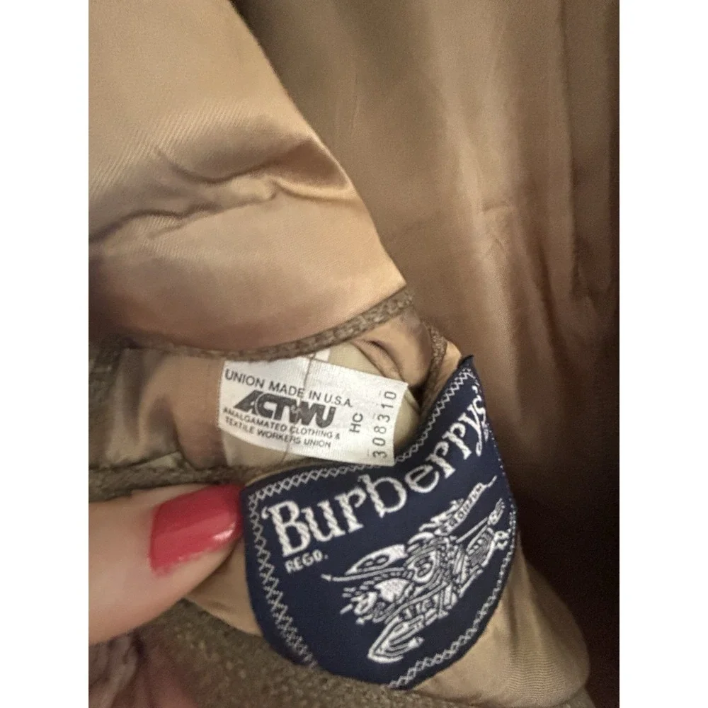 Burberry Mens 44R Herringbone Sport Coat Wool  Jacket‎ Academia Office Casual